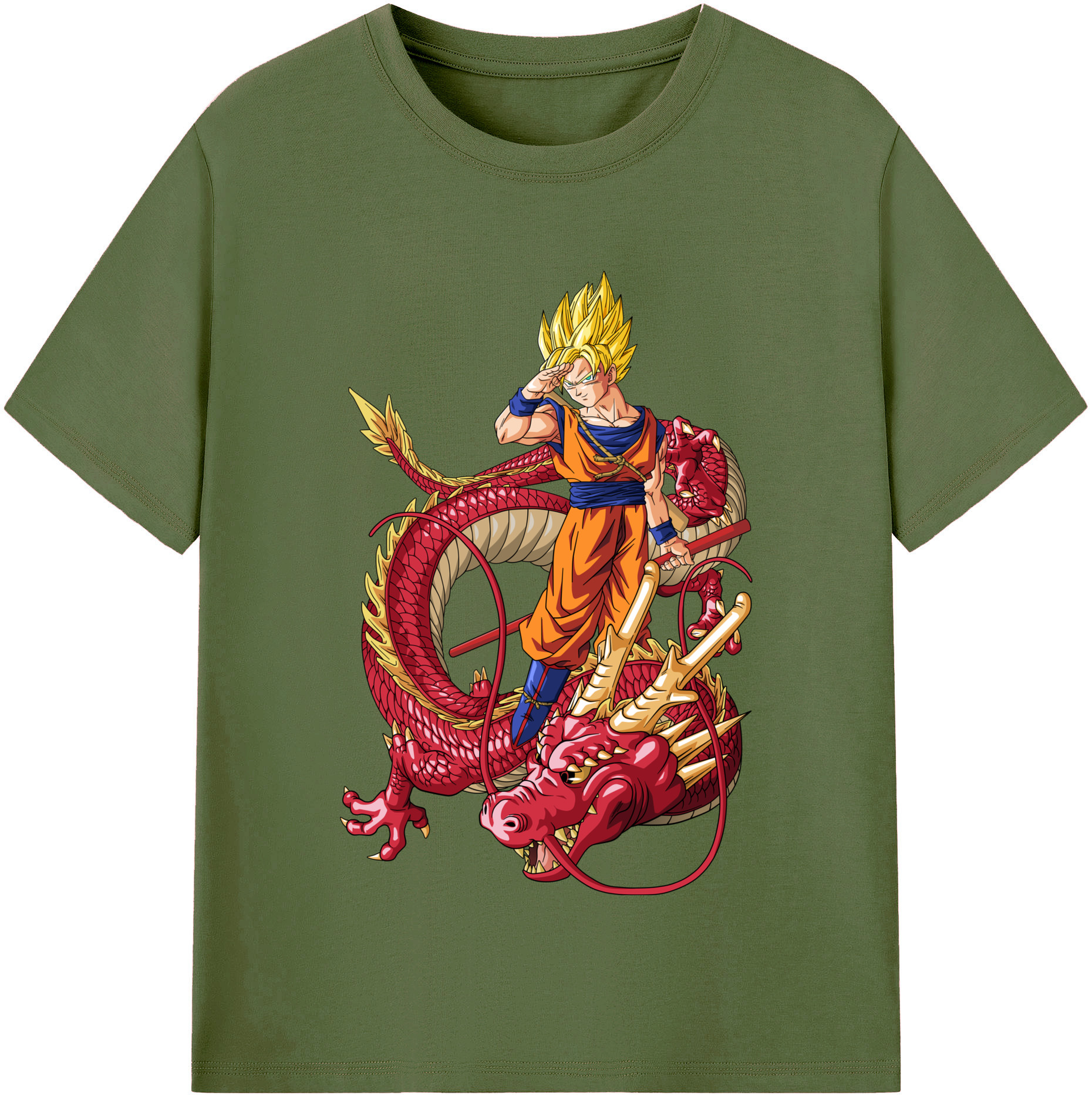 （画像用） ドラゴンボール 孫悟空（そん ごくう）Son Goku カカロット DRAGON BALL Kakarotto 綿100％半袖Tシャツ（フロントプリント）